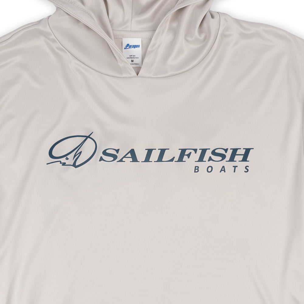 LS Sunset Performance UV Hooded Tee - Sand
