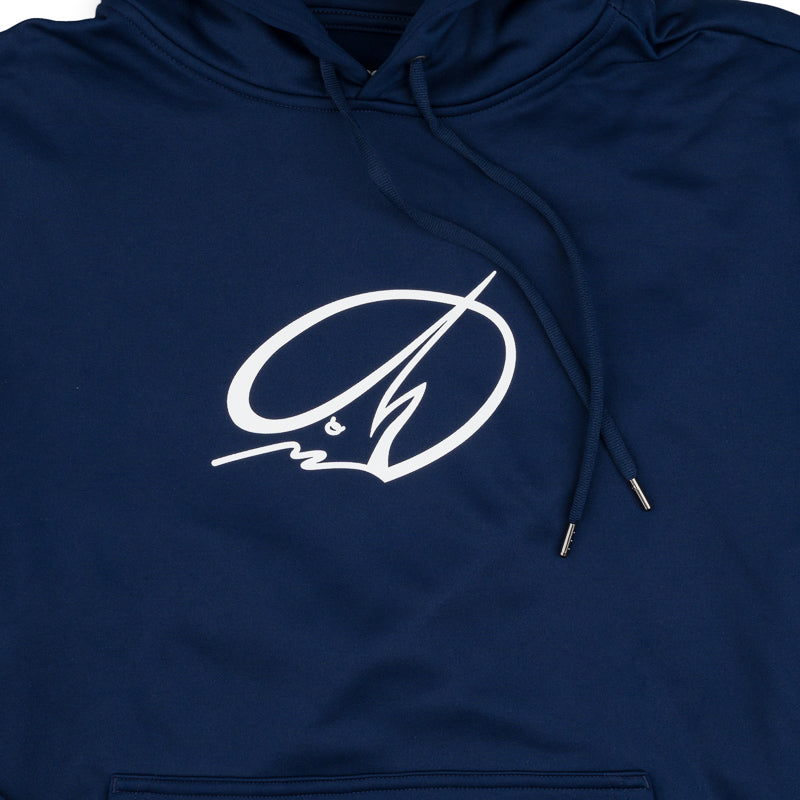 Sport Wicking Hooded Sweatshirt - Navy