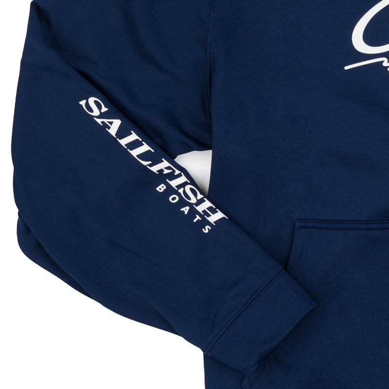 Sport Wicking Hooded Sweatshirt - Navy