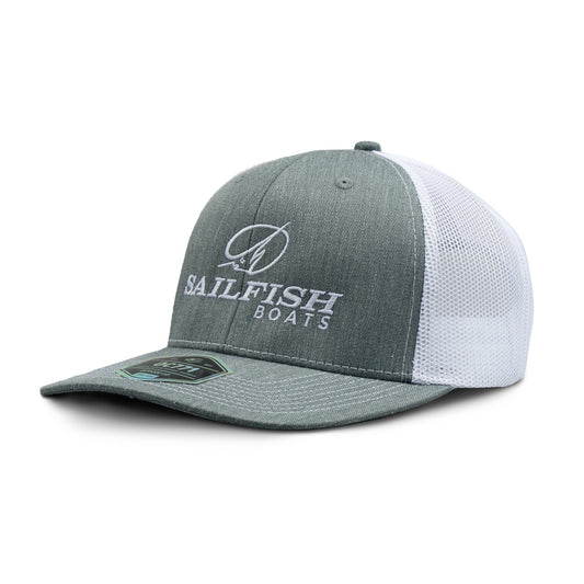 Pro Mesh Back Cap - Heather Grey / White