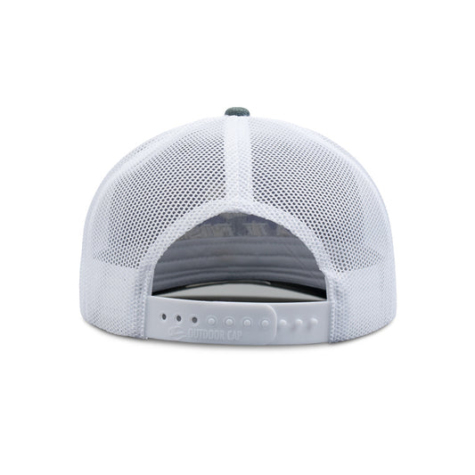 Pro Mesh Back Cap - Heather Grey / White