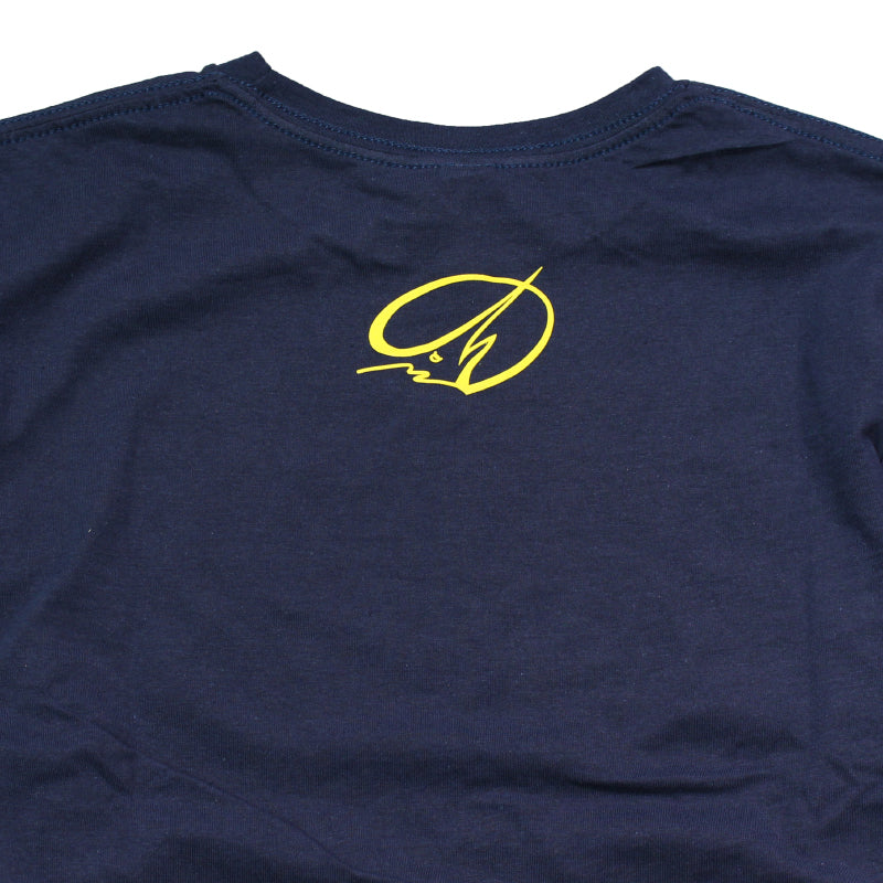 Script Tee - Navy