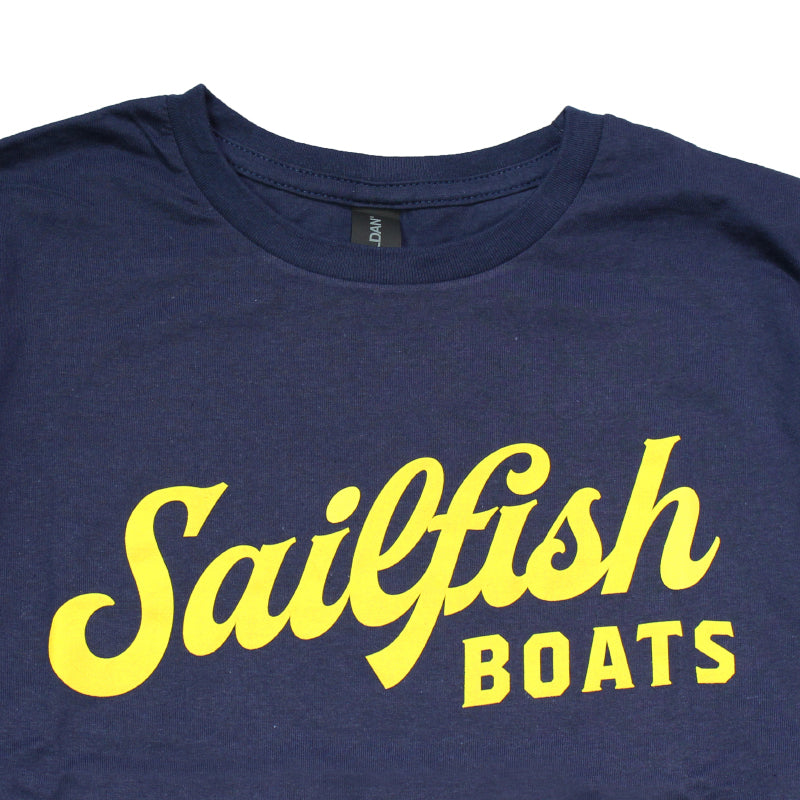 Script Tee - Navy