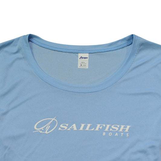 Women's LS Islander Performance Tee - Blue Mist