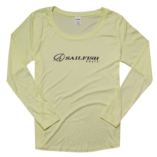 Women's LS Islander Performance Tee - Pale Yellow