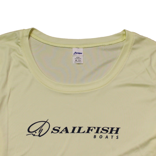 Women's LS Islander Performance Tee - Pale Yellow