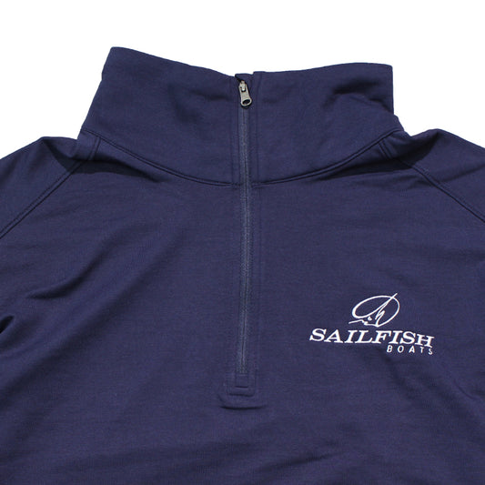 Women's 1/4 Zip Fleece Pullover - Navy