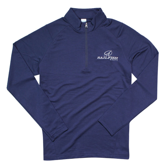 Men's 1/4 Zip Fleece Pullover - Navy