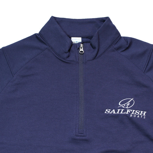 Men's 1/4 Zip Fleece Pullover - Navy