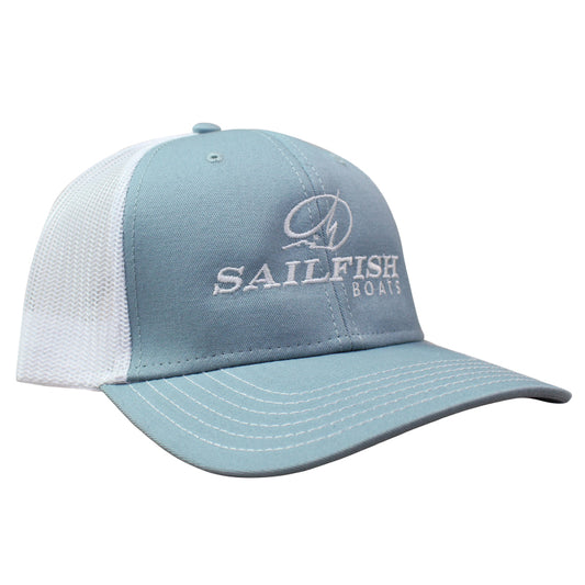 Pro Trucker Cap - Smoke Blue | White