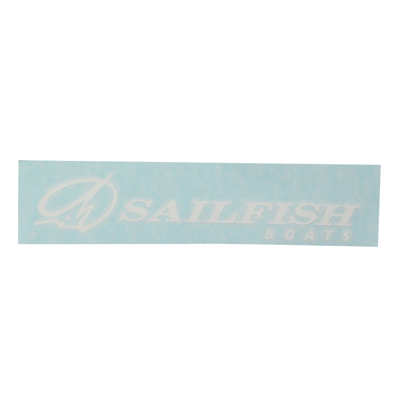 9-Inch Wide Vinyl Window Decal - White