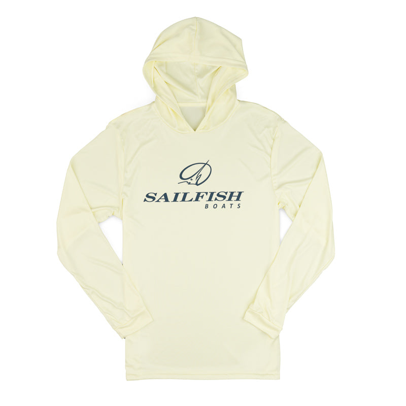 Island LS Performance Hooded Tee - Pale Yellow