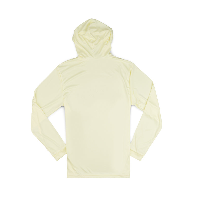 Island LS Performance Hooded Tee - Pale Yellow