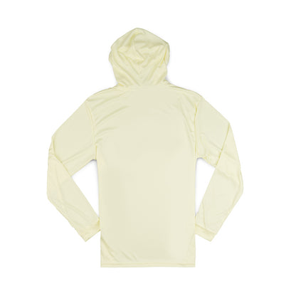 Island LS Performance Hooded Tee - Pale Yellow