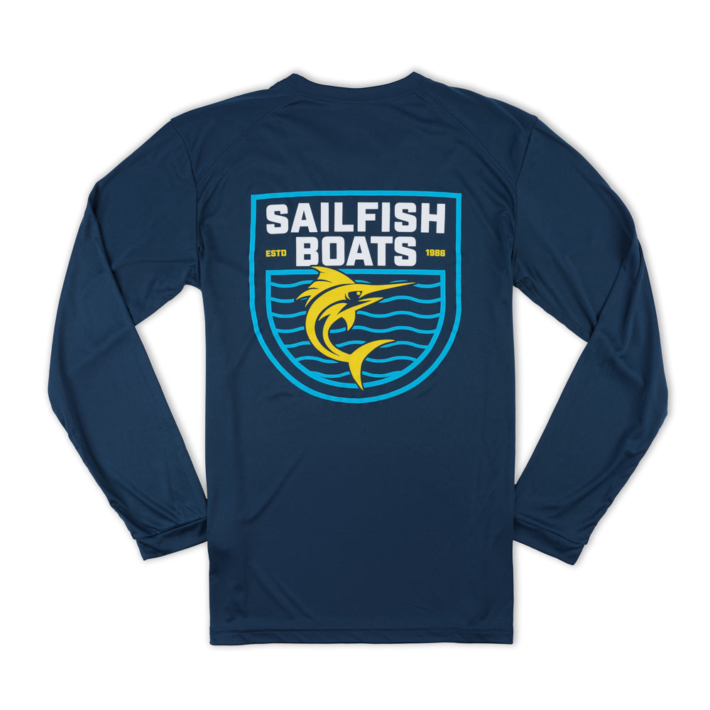 LS Outline Performance UV Tee - Navy