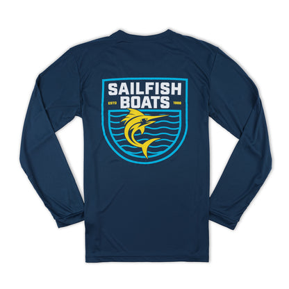 LS Outline Performance UV Tee - Navy