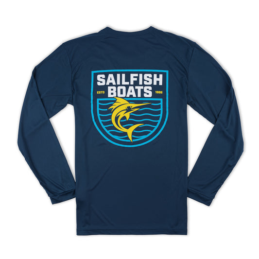 LS Outline Performance UV Tee - Navy