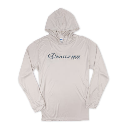 LS Sunset Performance UV Hooded Tee - Sand