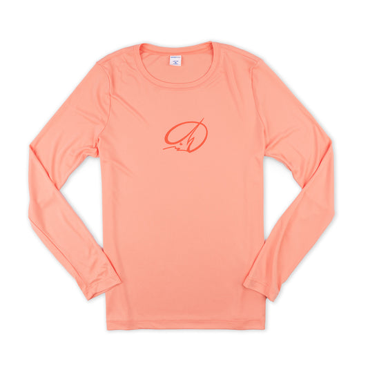 Women's LS UV Island Tee - Soft Coral
