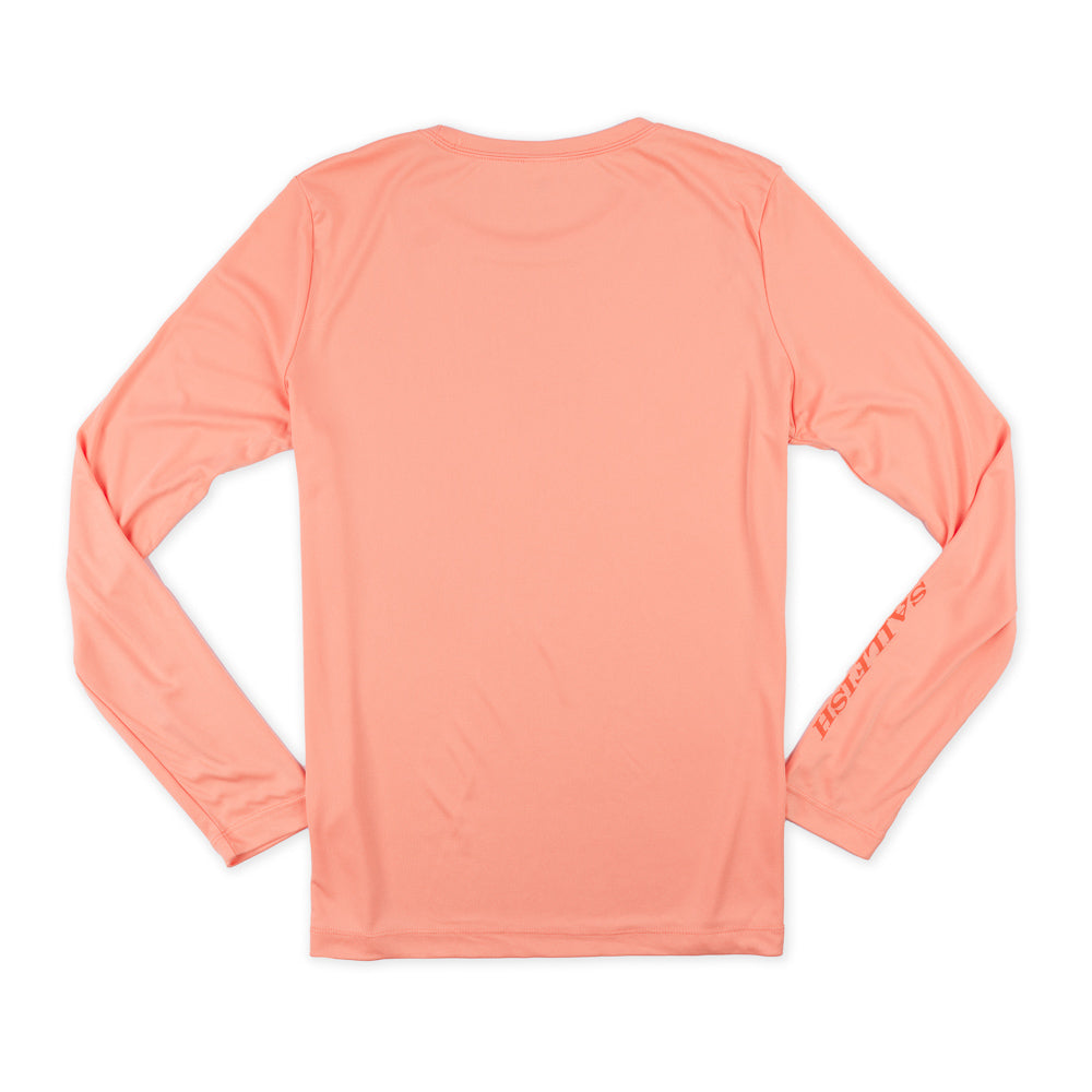 Women's LS UV Island Tee - Soft Coral