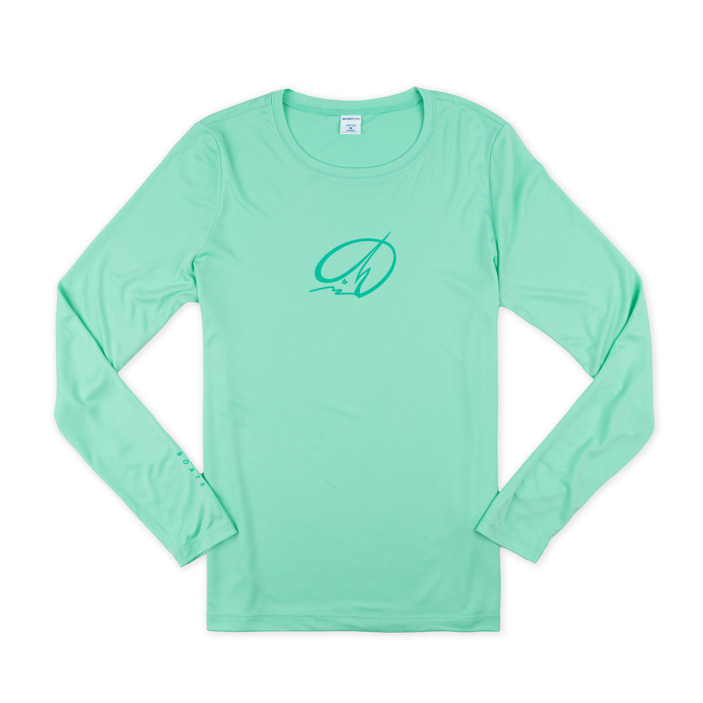 Women's LS UV Island Tee - Bright Seafoam