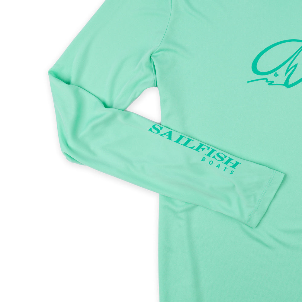 Women's LS UV Island Tee - Bright Seafoam