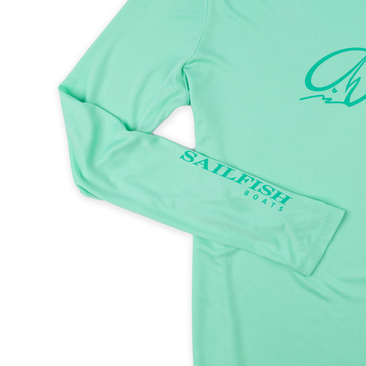 Women's LS UV Island Tee - Bright Seafoam