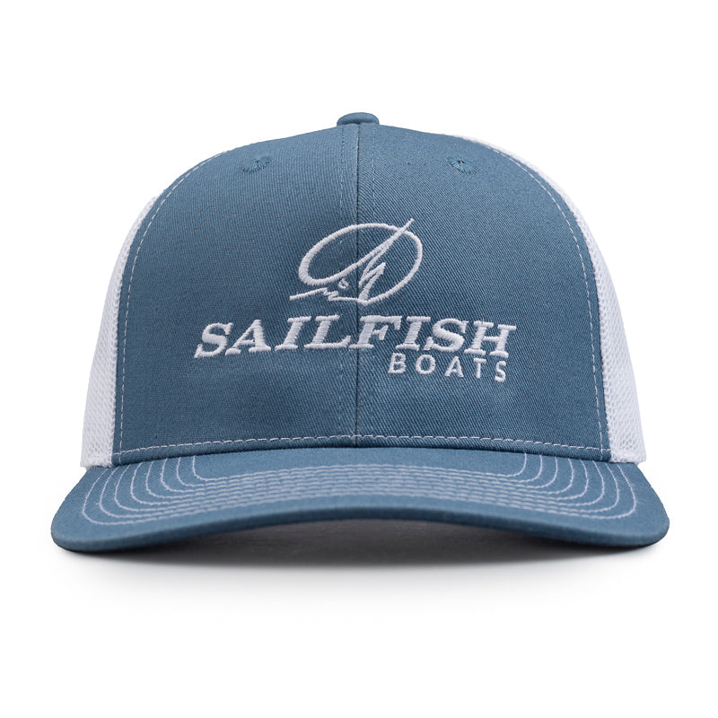 Pro Mesh Back Cap - Slate Blue / White