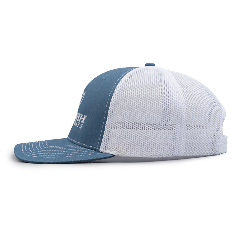 Pro Mesh Back Cap - Slate Blue / White