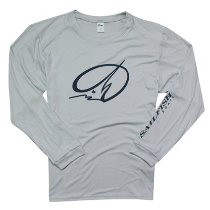 Island LS Performance Tee - Aluminum Grey