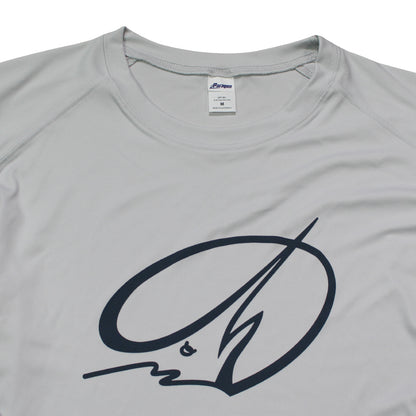 Island LS Performance Tee - Aluminum Grey